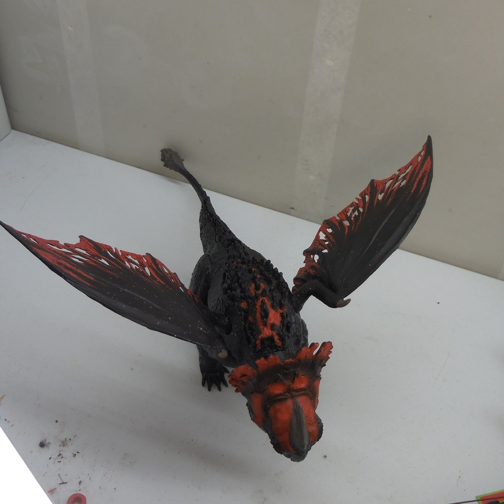 DreamWorks Dragons How to Train Your Dragon Red Death Chomping Rampage Figure - Picture 2 of 4
